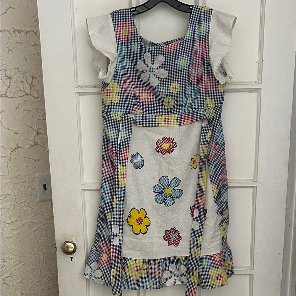 Floral Dress with Ruffle Sleeves